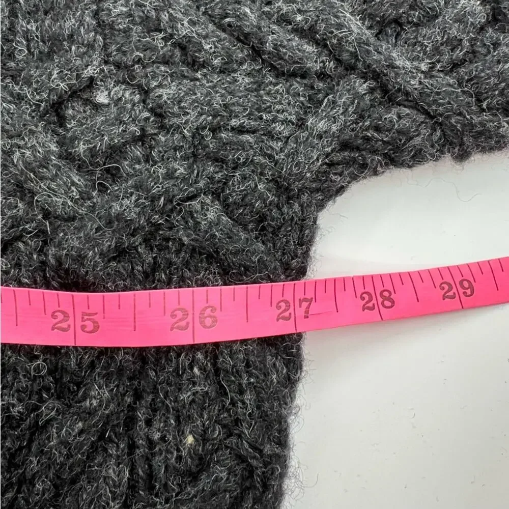 J. Crew Vintage 1990s J.Crew Oversized Fisherman Wool Aran Sweater XXL oarsman